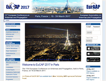 Tablet Screenshot of eucap2017.org